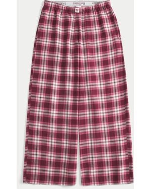 Hollister Baggy Flanellhose - Rot