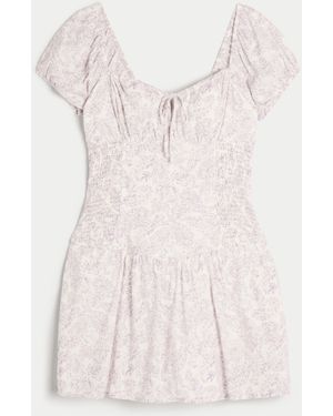 Hollister Hollister Sofia Drop Waist Skort Dress - Pink