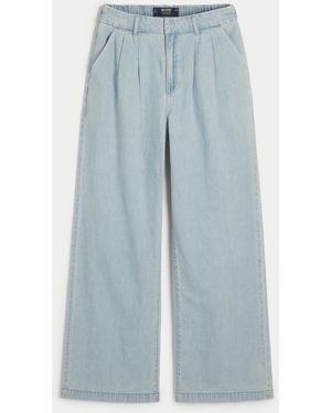 Hollister Hollister Livvy Ultra High-rise Lightweight Wide-leg Jeans - Blue