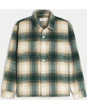 Hollister Brushed Shacket - Green