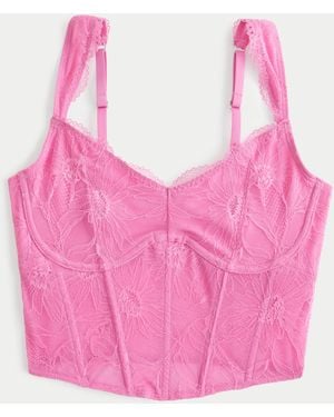 Hollister Gilly Hicks Lace Bustier - Pink