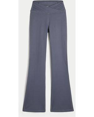 Hollister Gilly Hicks Active Recharge Wrap Waist Bootcut Leggings - Blue