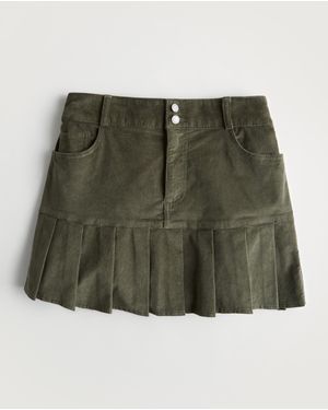 Hollister Ultra High-rise Pleated Mini Skirt - Green