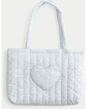 Hollister Heart Pocket Sleepover Bag - White