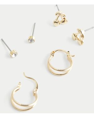 Hollister Cherry & Hoop Earring 3-pack - Natural
