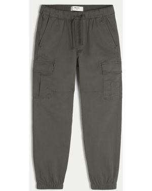 Hollister Relaxed Cargo Joggers - Grey