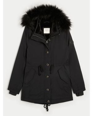 Hollister Faux Fur-lined Parka - Black