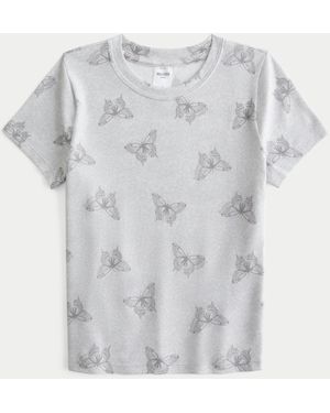 Hollister Always Cosy Knit Baby Tee - Grey