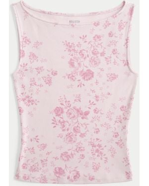 Hollister Tanktop mit Schlitzausschnitt - Pink