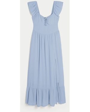 Hollister On/off-the-shoulder Maxi Dress - Blue