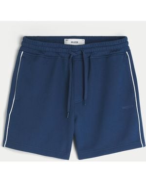 Hollister Mid-thigh Cooling Fleece Shorts - Blue
