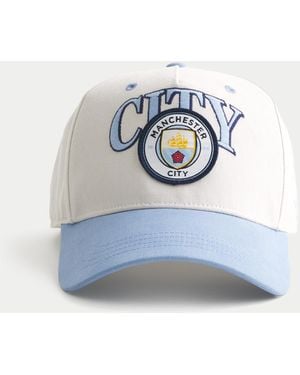 Hollister Manchester City F.c. Graphic Baseball Hat - White