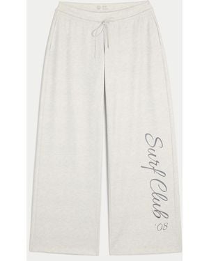 Hollister Gilly Hicks Active Recharge Graphic Baggy Trousers - White