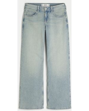 Hollister Low-rise Y2k Light Wash Baggy Jeans - Blue