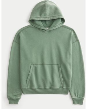 Hollister Baggy Cinch Hoodie - Green