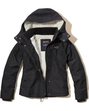 Hollister All-weather Sherpa Lined Jacket - Black