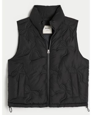 Hollister Bow Pattern Vest - Black