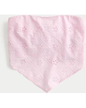 Hollister Easy Eyelet Bandana Top - Pink
