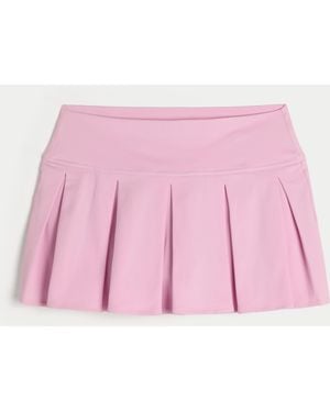 Hollister Gilly Hicks Active Drop-waist Pleated Skortie - Pink