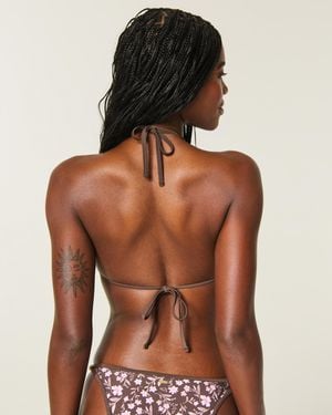 Hollister Perlenverziertes Triangel-Bikinioberteil - Braun