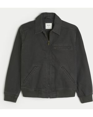 Hollister Zip-up Workwear Jacket - Black