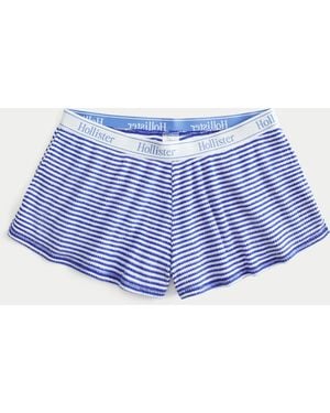 Hollister Always Cosy Logo Waist Boxer Shorts - Blue