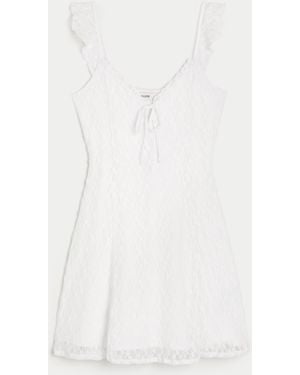 Hollister All-over Lace Mini Dress - White