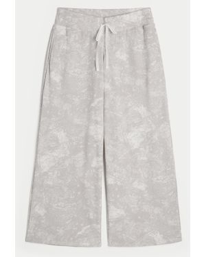 Hollister Gilly Hicks Baggy Cosy Waffle Trousers - White