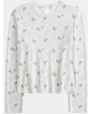 Hollister Always Cosy Long-sleeve Top - White