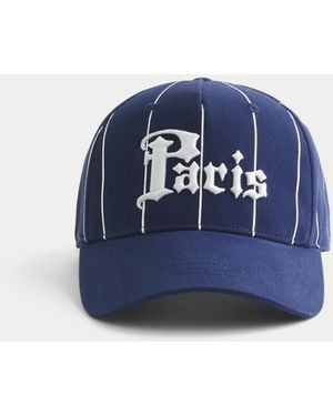 Hollister Paris Graphic Baseball Hat - Blue