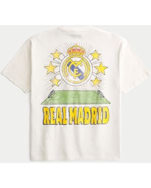 Hollister Real Madrid Cf Graphic Tee - Natural
