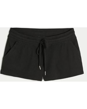 Hollister Gilly Hicks Waffle Shorts - Black
