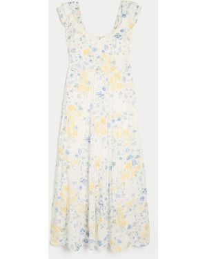 Hollister Short-sleeve Midi Dress - White