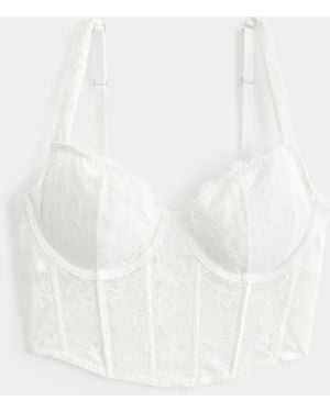 Hollister Gilly Hicks Lace Bustier - White