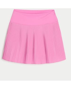 Hollister pink pleated skirt hot sale