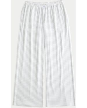 Hollister Always Cosy Wide-leg Trousers - White
