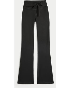 Hollister Gilly Hicks Active Recharge Tie-waist Boot Leggings - Black
