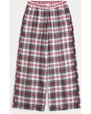 Hollister 24/7 Baggy Flannel Pyjama Trousers - Red