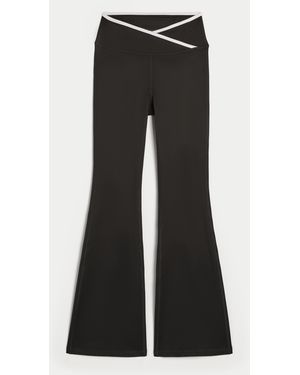 Hollister Gilly Hicks Active Recharge Tipped Flare Trousers - Black