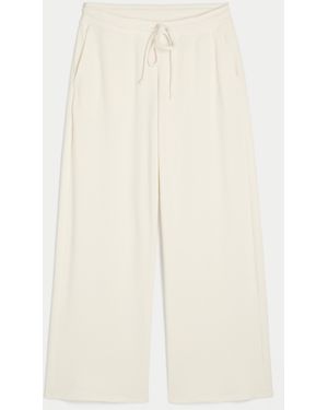 Hollister Waffle Straight Trousers - Natural