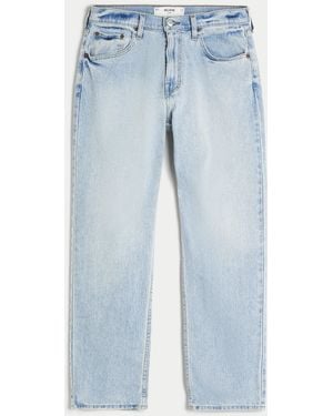 Hollister Light Wash Loose Jeans - Blue