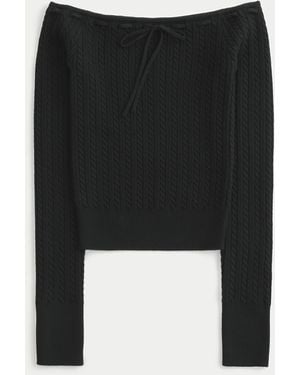Hollister off the shoulder jumper hotsell
