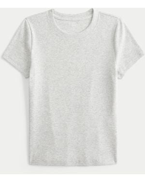 Hollister Crew Baby Tee - White