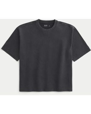 Hollister Super Boxy Crew T-shirt - Black