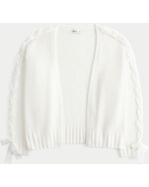 Hollister Easy No-close Lace Sleeve Cardigan - White