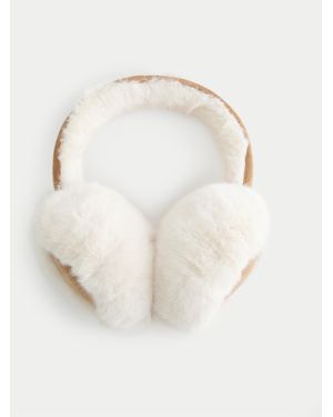 Hollister Cosy Faux Fur Earmuffs - White