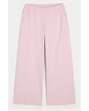 Hollister Gilly Hicks Active Recharge Heart-tipped Baggy Trousers - Pink