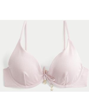 Hollister Shimmer Underwire Bikini Top - Pink