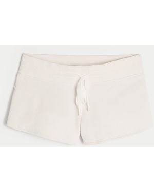 Hollister Gilly Hicks Cosy Waffle Mini Shorts - Natural