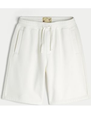Hollister Vault Release Baggy Fleece Shorts - White